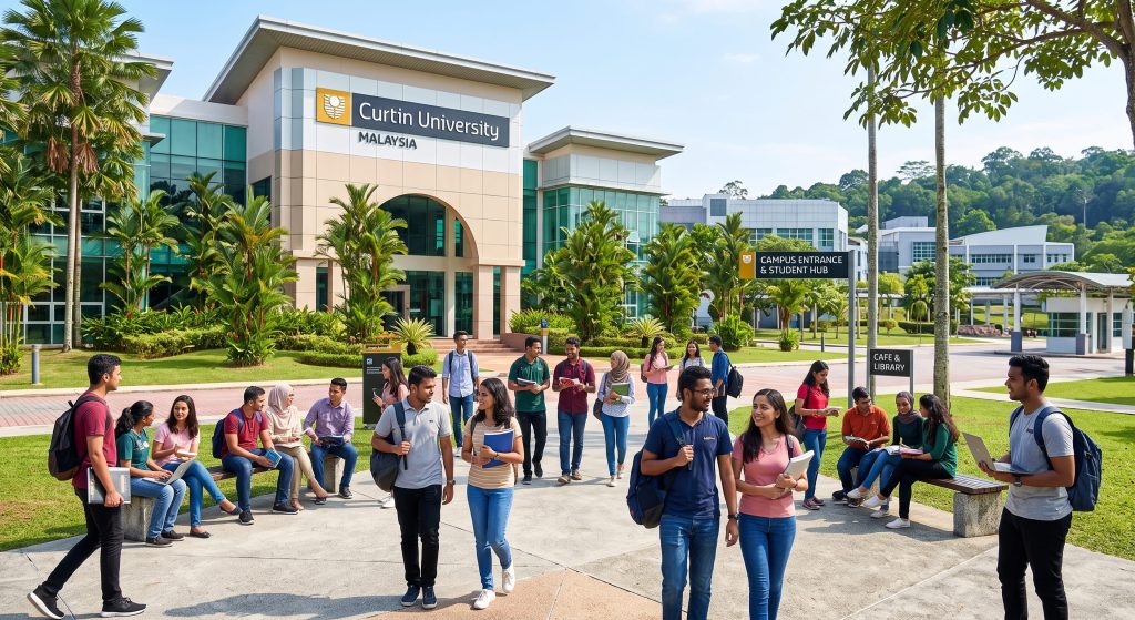 Australian university campus in Malaysia - Curtin Sarawak students