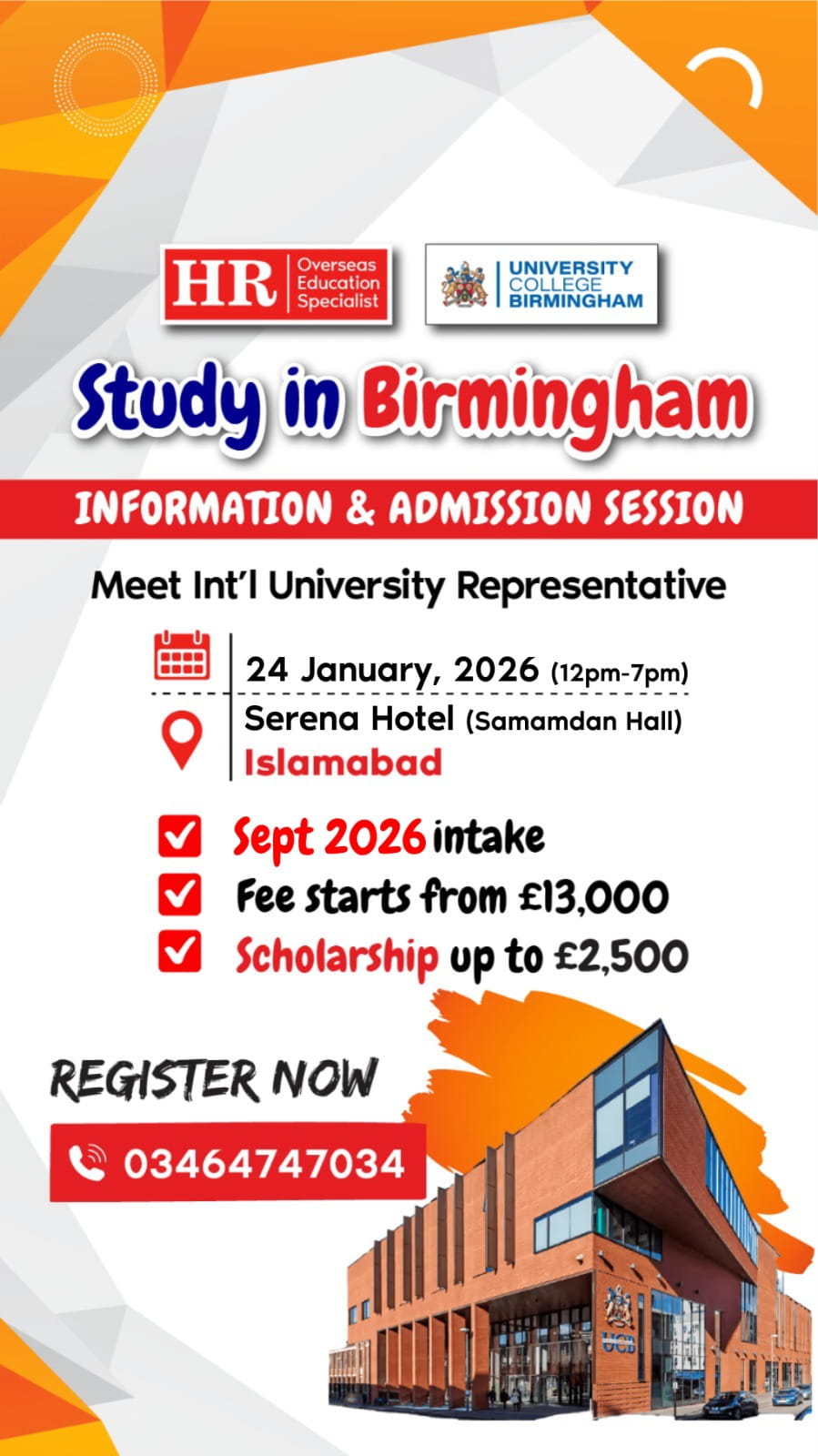 Study in UK September 2026 Intake
