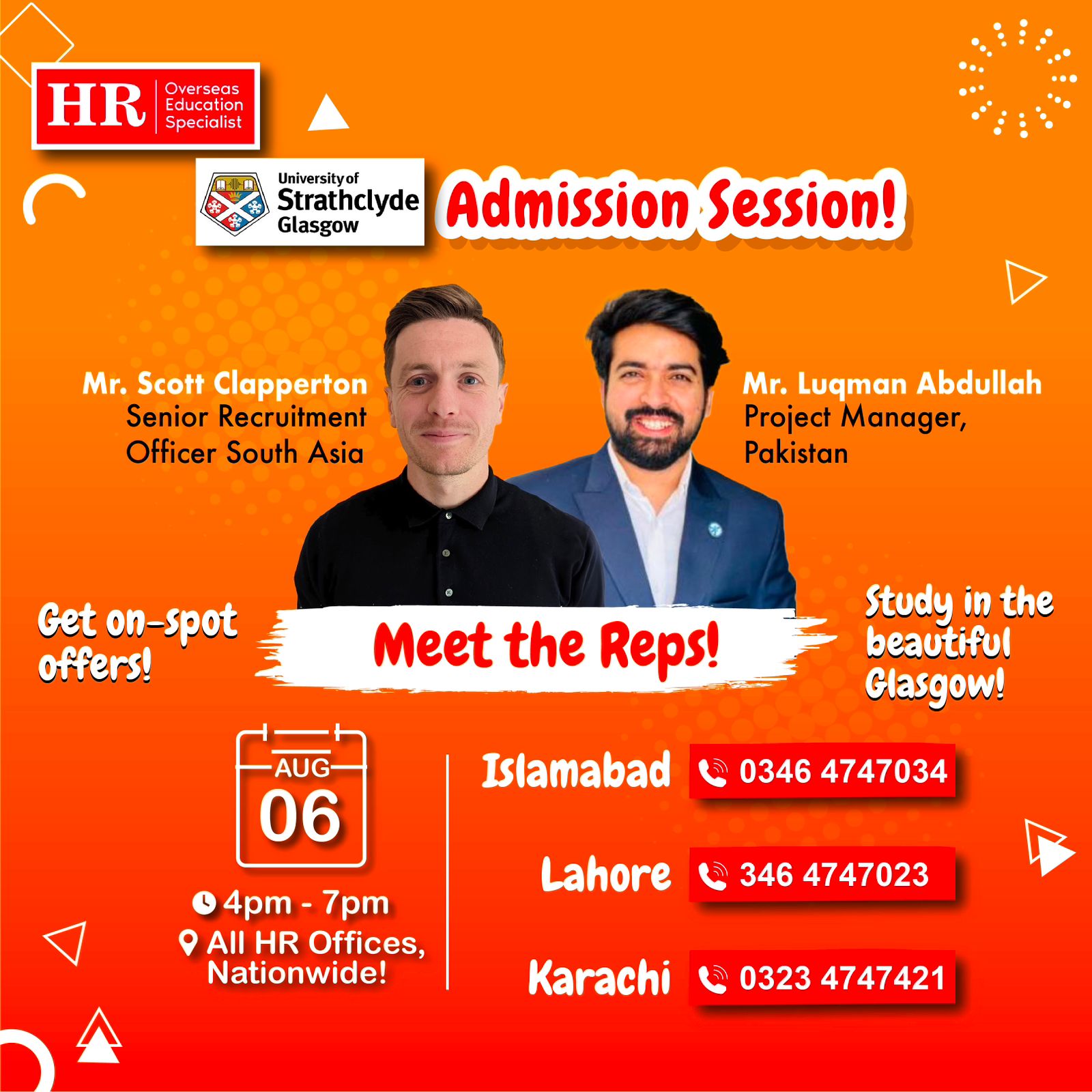 University of Strathclyde Admission Session in Pakistan