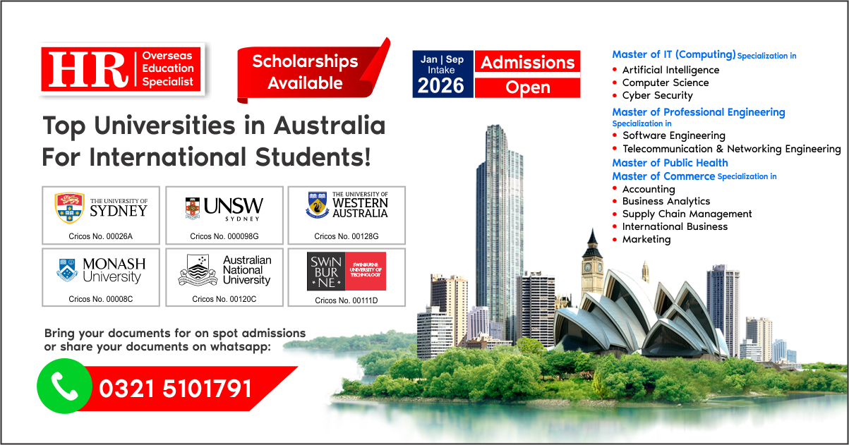 Top Australian Universities for Pakistani Students