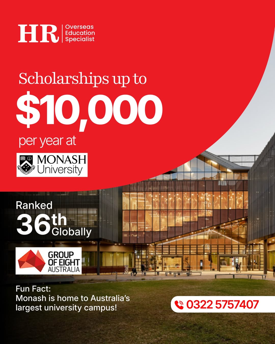 Monash University scholarships for Pakistani students